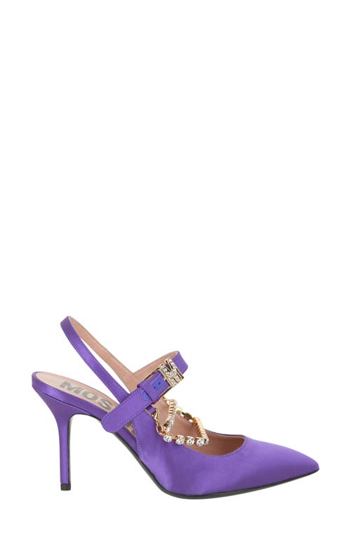 Moschino Metal Chain Slingback Pump