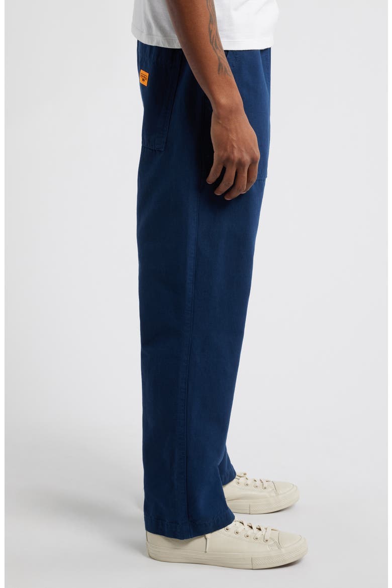 Organic Cotton Canvas Drawstring Chef Pants, Alternate, color, DARK NAVY