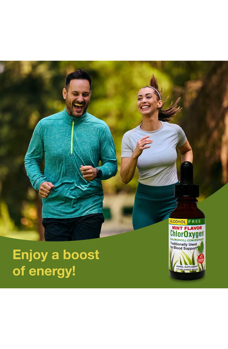 Trace Minerals ChlorOxygen Chlorophyll Concentrate - Highly-Concentrated Energy Support - Aids Healthy Blood Circulation - Natural Vitality Support - Alcohol-Free - 1 fl oz, Mint, Alternate, color, NO COLOR