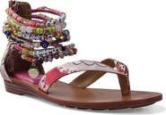 ZIGI Farina Beaded Ankle Cuff Sandal
