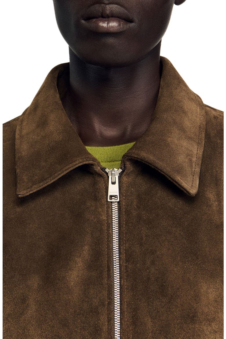 Quilted zip jacket, Alternate, color, Caramel