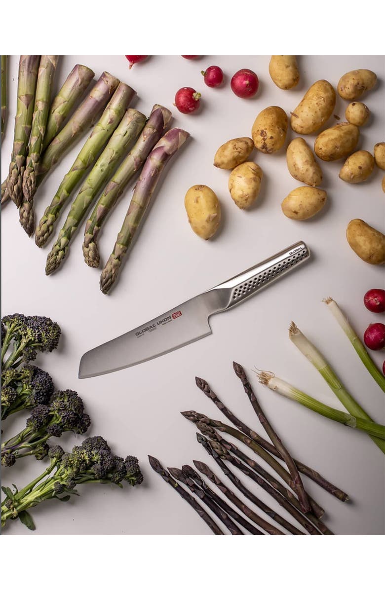 GLOBAL UKON 4 Piece Steak Knife Set, Alternate, color, Silver