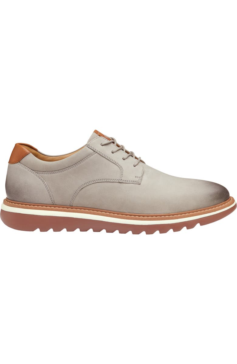 Johnston & Murphy Braydon Plain Toe Derby, Alternate, color, Gray Oiled Nubuck