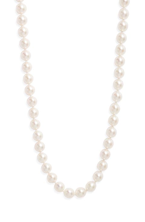 Long Akoya Pearl Necklace