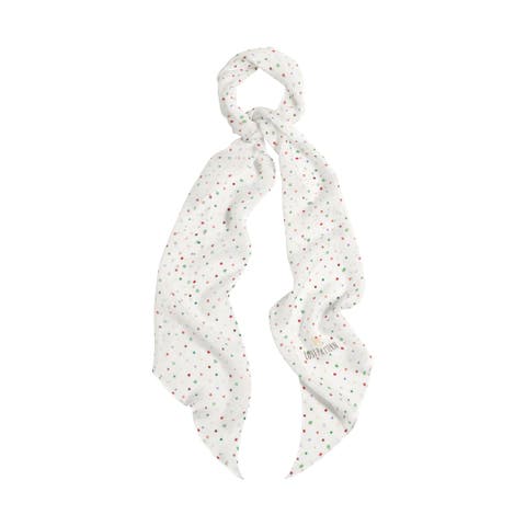 "Petal Veil" Silk Chiffon Neck Scarf