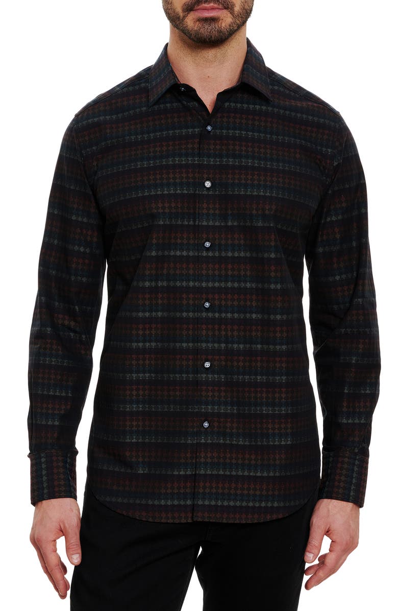 Robert Graham Calisoga Geo Cotton Button-Up Shirt, Main, color,