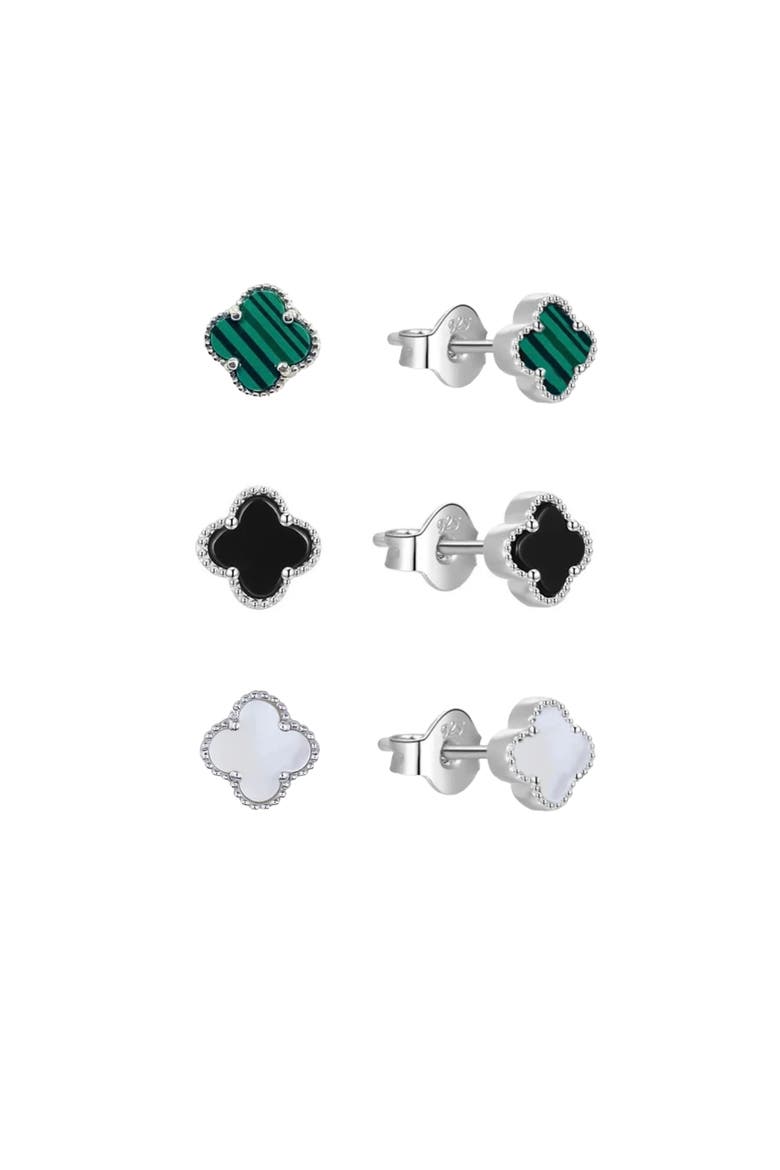 Sterling Silver Earrings 3 Pack, Main, color, Silver