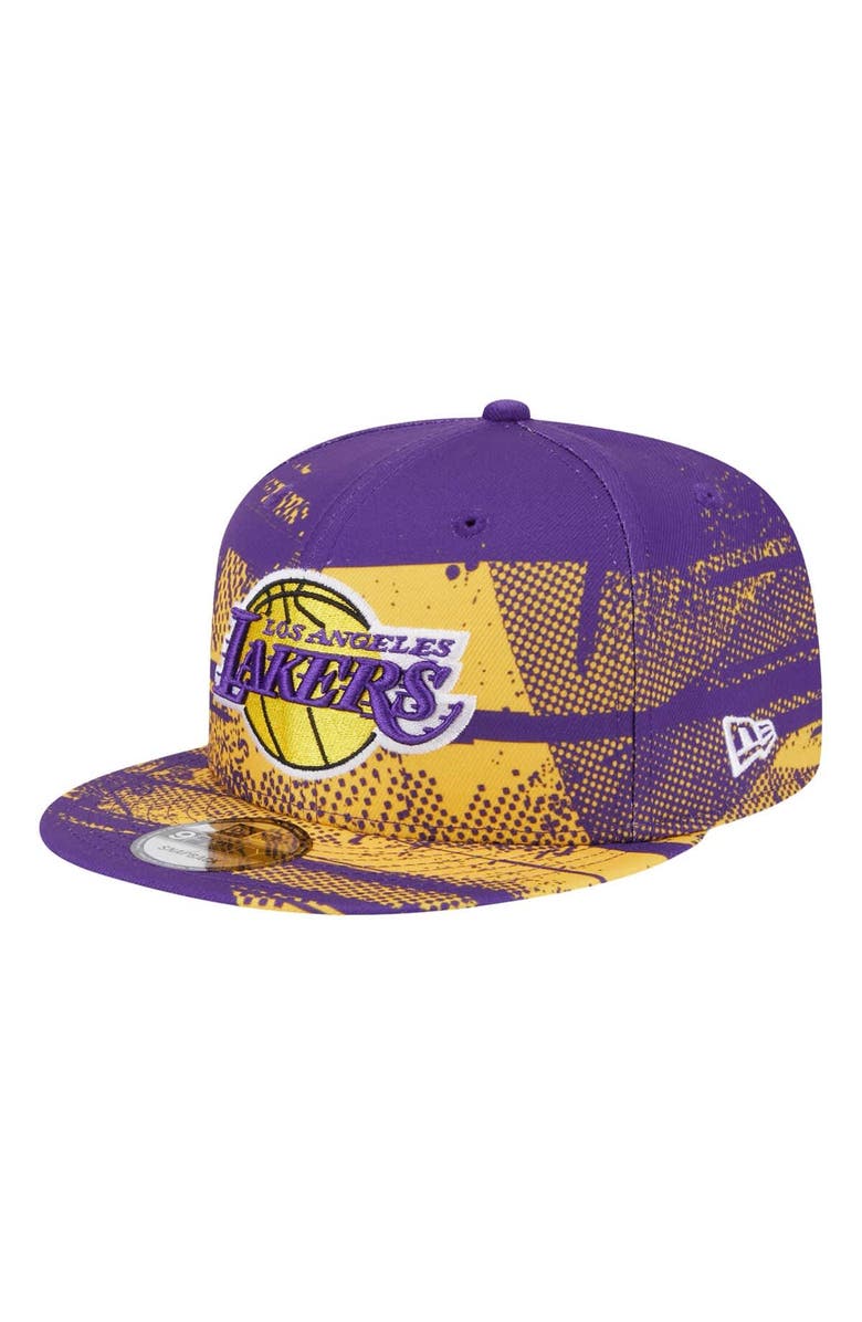 New Era Men's New Era Purple Los Angeles Lakers Tip-Off 9FIFTY Snapback Hat, Alternate, color, 