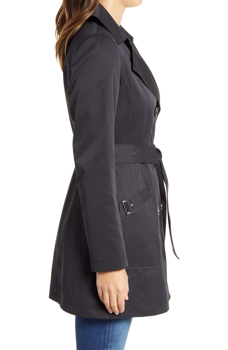 Via Spiga Water Resistant Belted Trench Coat, Alternate, color,
