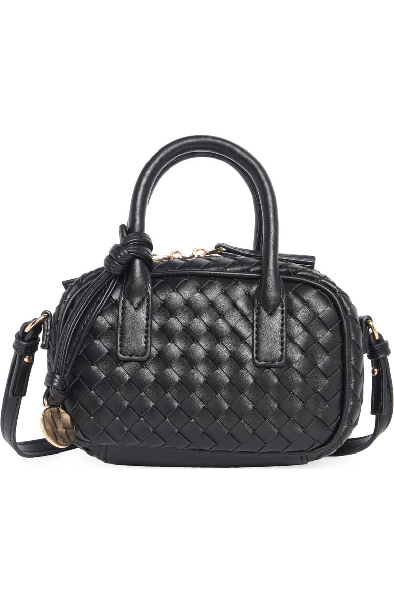URBAN EXPRESSIONS HANDBAGS Woven Crossbody Bag, Main, color, Black