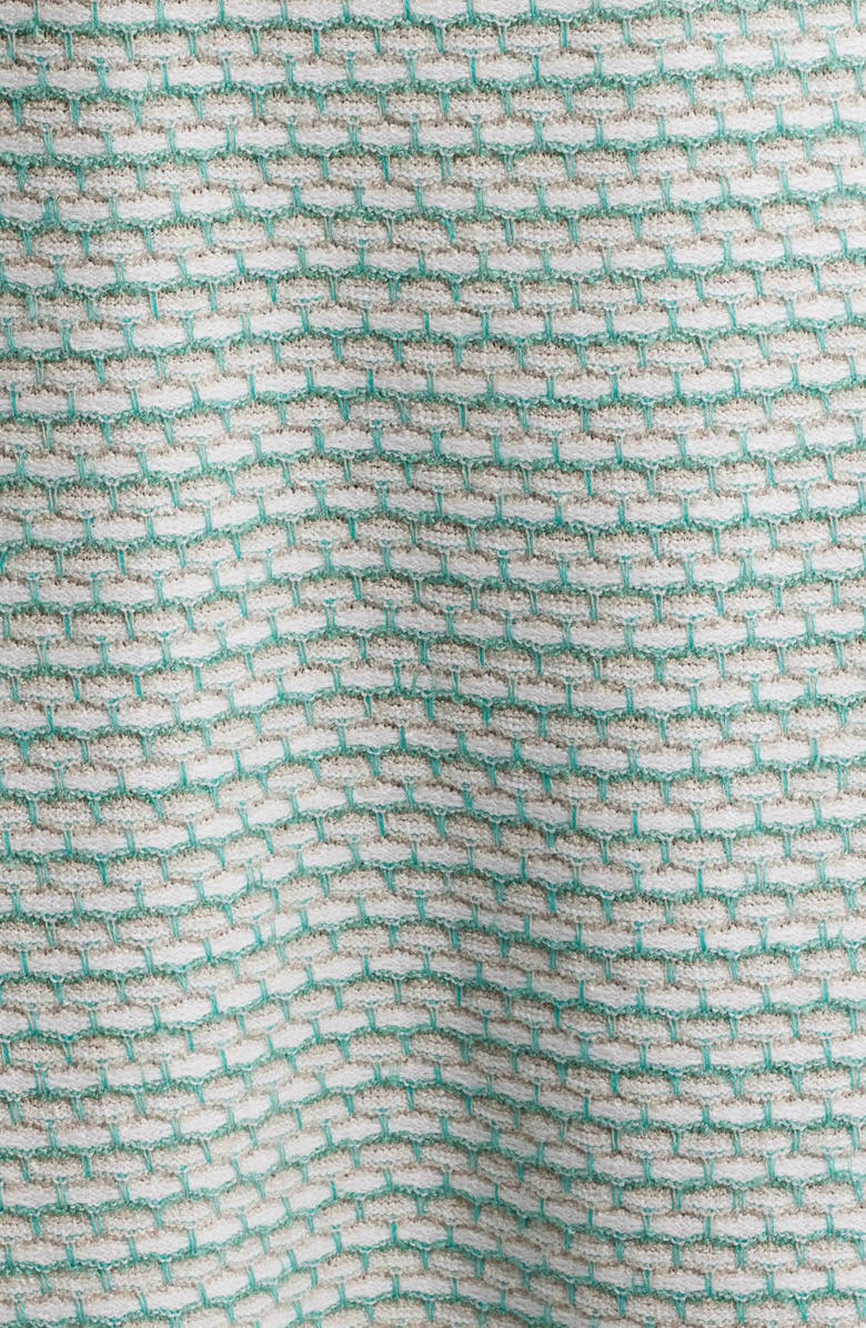 Ming Wang x Tanya Foster Heritage Fit Textured Stitch Knit Jacket, Alternate, color, 