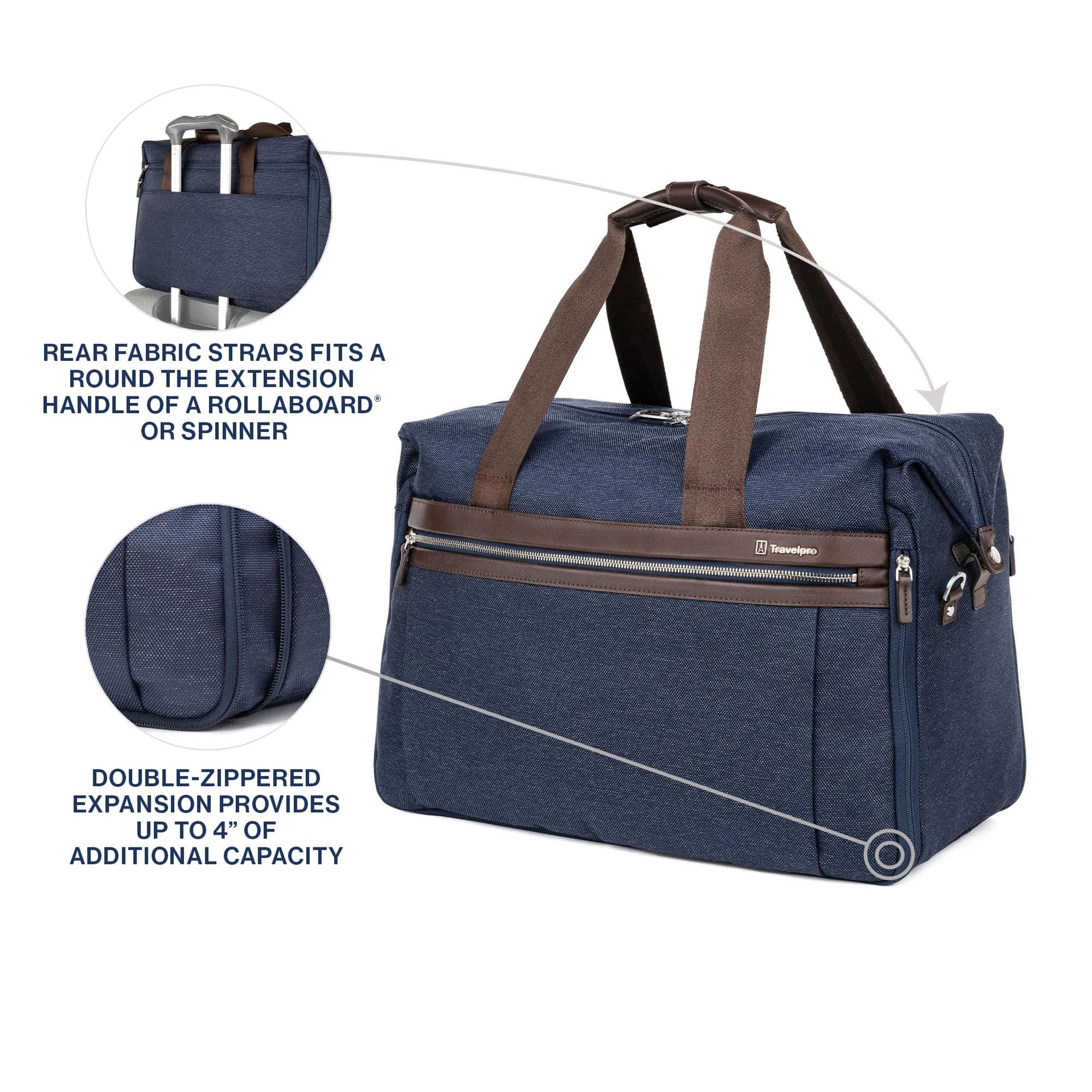 Platinum Elite Soft 19" Carry on Travel Duffel Bag, Alternate, color, True Navy Blue