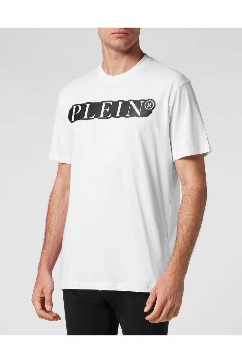 T-Shirt Round Neck Men, Main, color, white