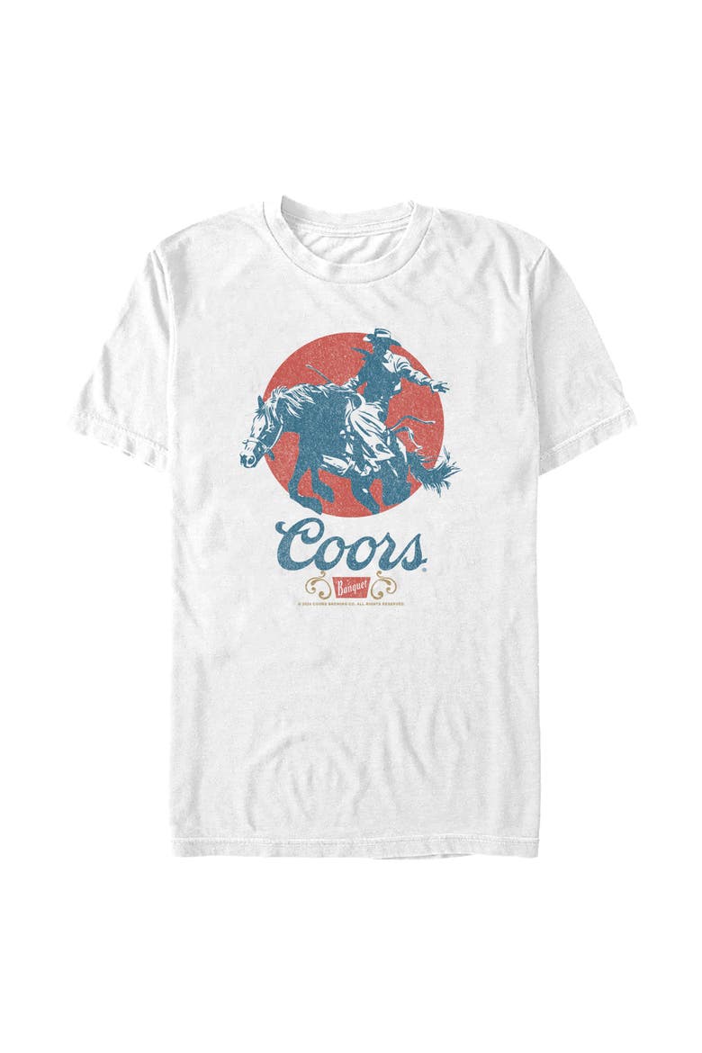 Men's Coors Brewing Company Rodeo Classic Logo  Graphic T-Shirt, Alternate, color, White