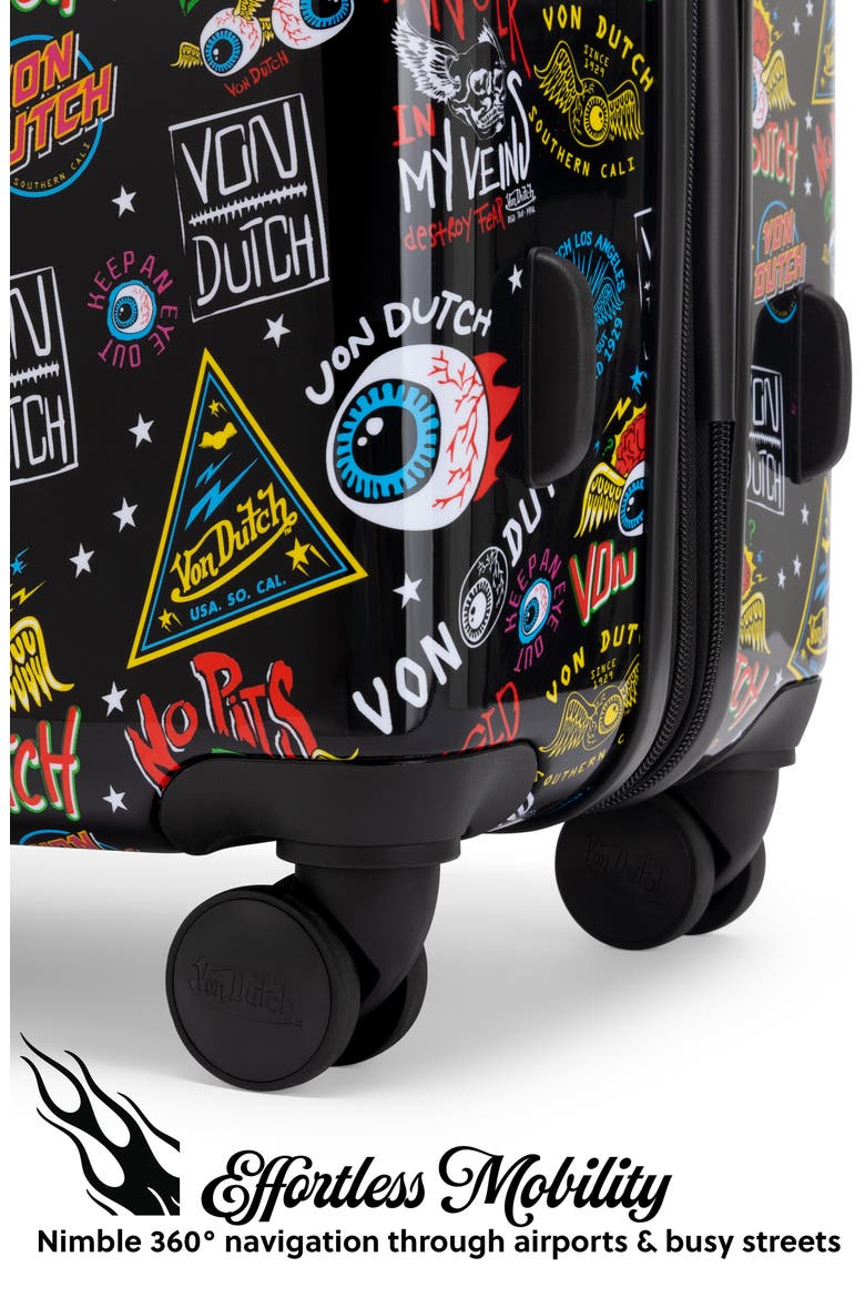 Black Jax Expandable Hardside Spinner Carry-on Suitcase, Alternate, color, Black Jax