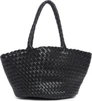 URBAN EXPRESSIONS HANDBAGS Woven Faux Leather Tote Bag