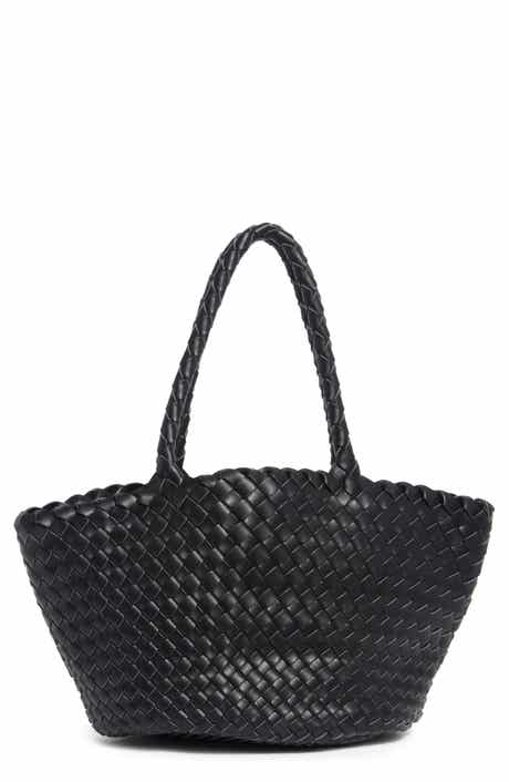 URBAN EXPRESSIONS HANDBAGS Woven Faux Leather Tote Bag