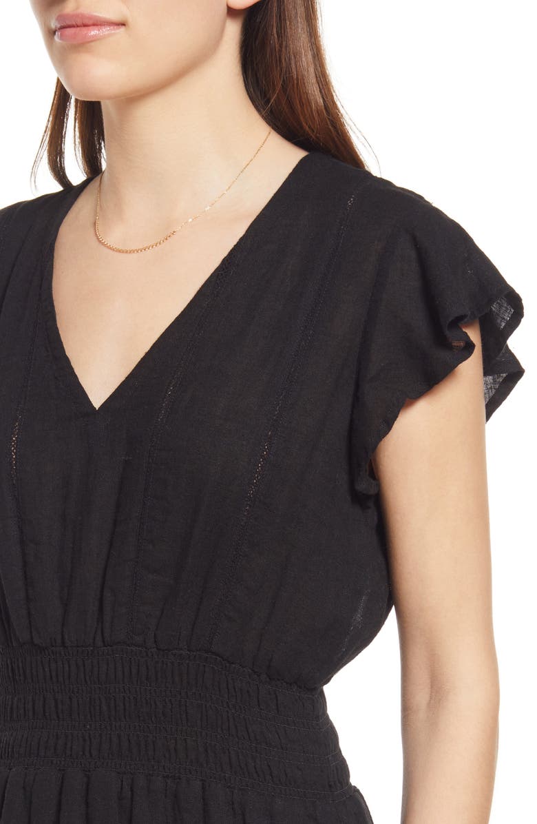 Rails Tara Ruffle Sleeve Dress, Alternate, color, 