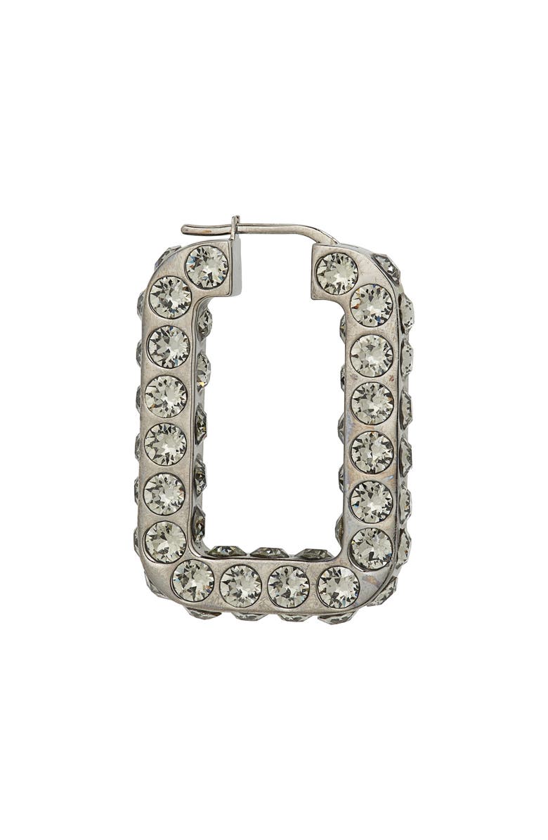 Amina Muaddi Crystal Hoop Earrings, Alternate, color,