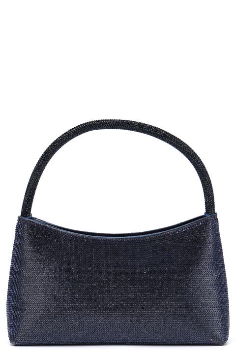 Dressy Rhinestone Top Handle Bag