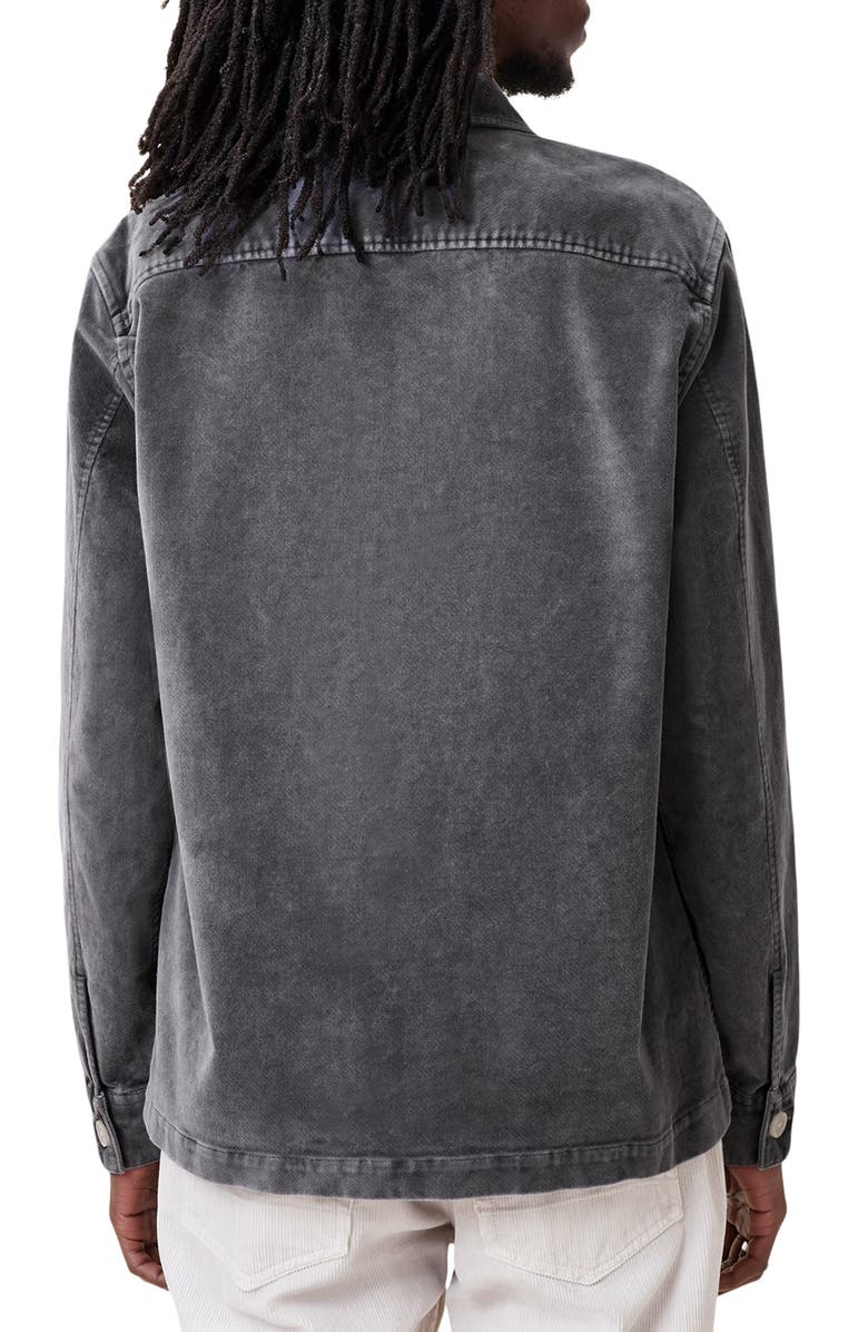 AllSaints Harrier Long Sleeve Cotton Button-Up Shirt, Alternate, color,