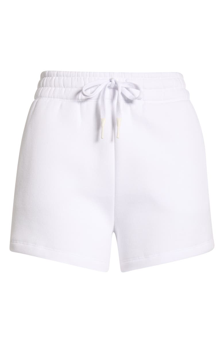 MPG Luxe Fleece Sweat Shorts, Main, color, Brilliant White