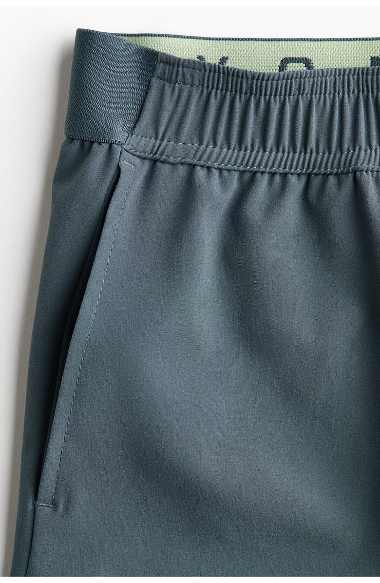 H&M 2-pack Four-way Stretch Shorts With Drymove, Alternate, color, Dark Blue/Gray