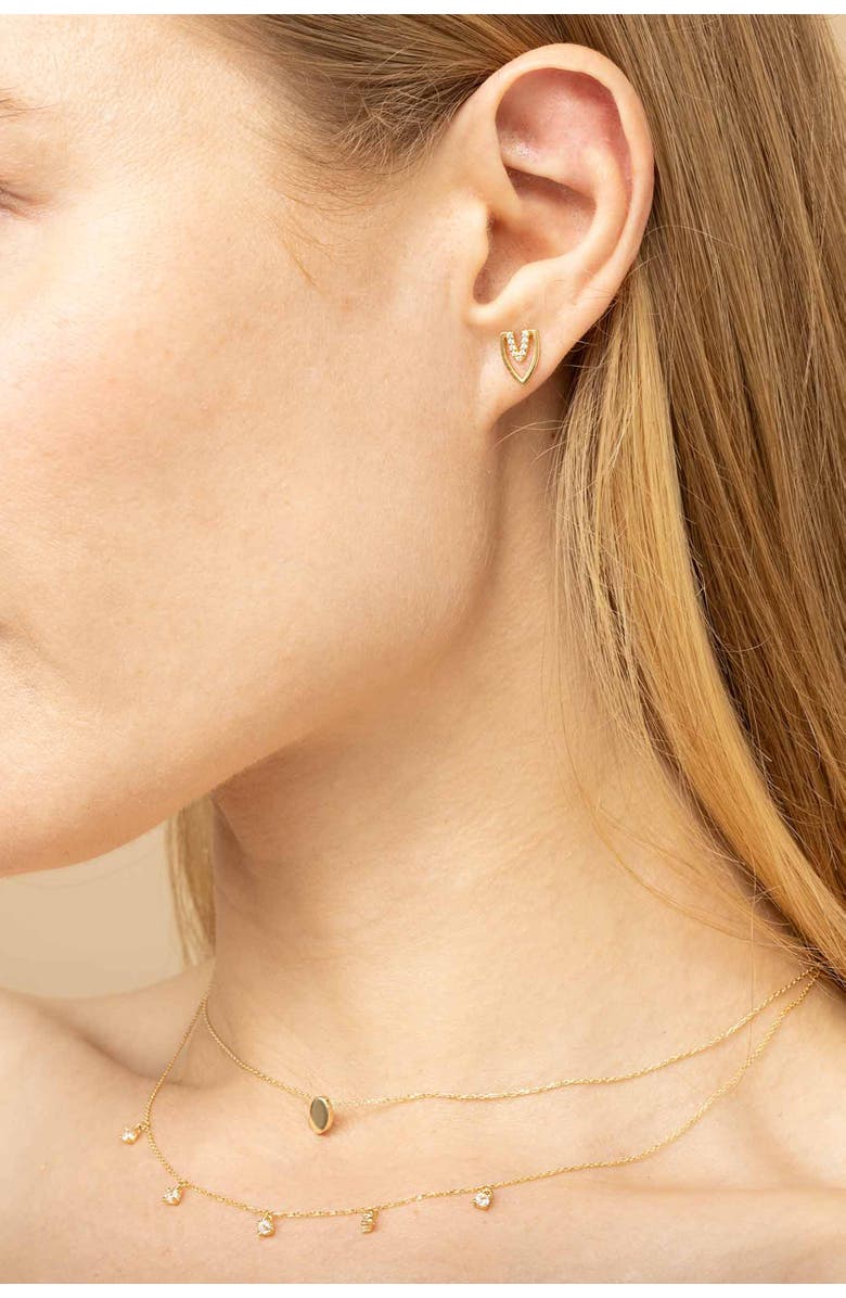 14K Yellow Gold Seeing Sparks Hanging Necklace