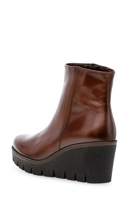 Gabor Wedge Bootie In Brown