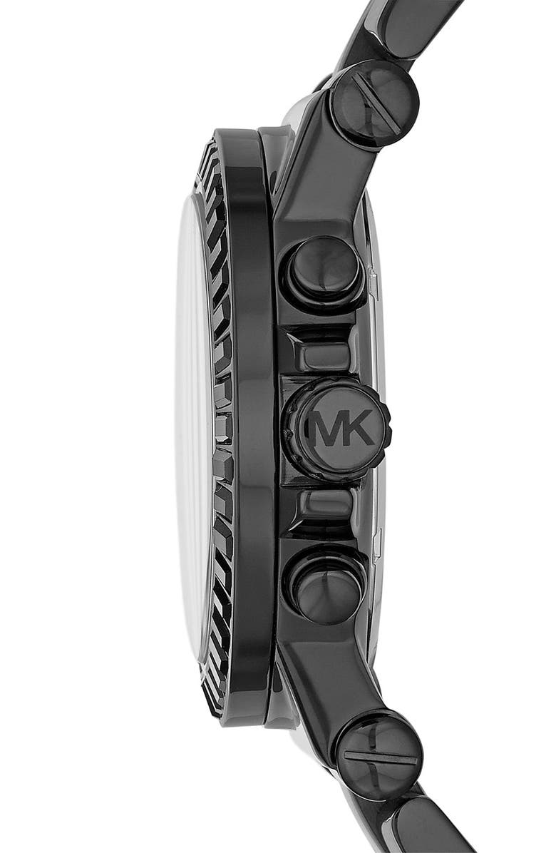 MICHAEL Michael Kors Michael Kors 'Dylan' Crystal Bezel Chronograph Watch, 43mm, Alternate, color,