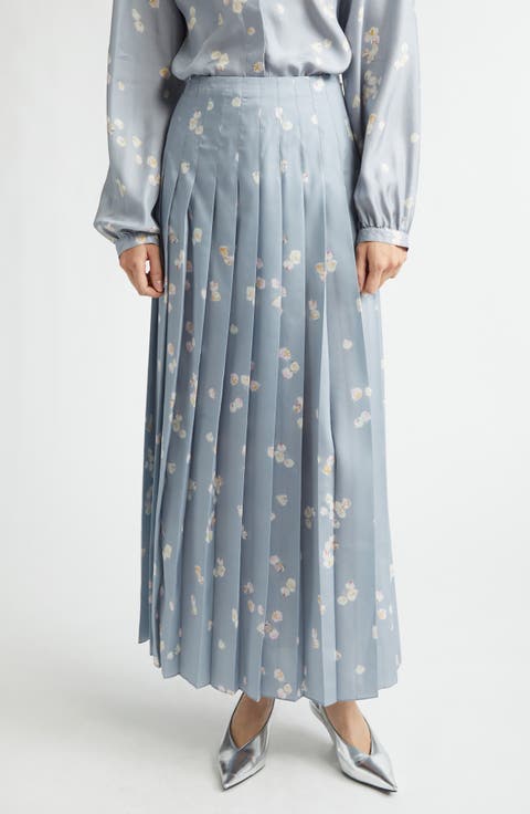 Monti Floral Pleated Skirt
