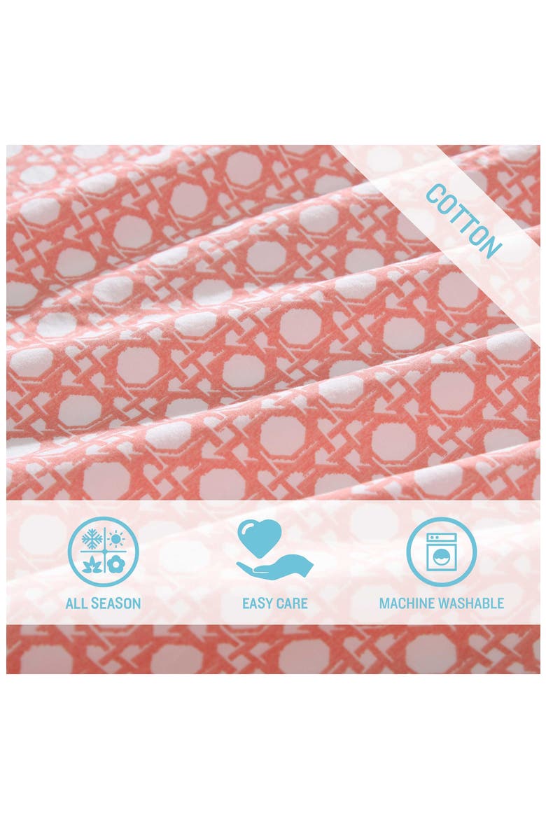 Diamond Isle 4-Piece Sheet Set, Alternate, color, LIGHT / MEDIUM ORANGE