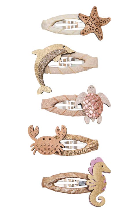 Kids' Ocean 5-Pack Mini Hair Clips