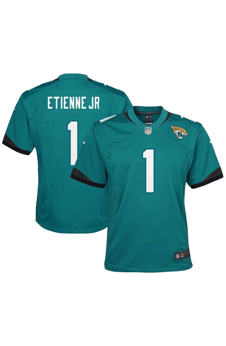 Nike Youth Nike Travis Etienne Teal Jacksonville Jaguars Game Jersey, Main, color, Teal