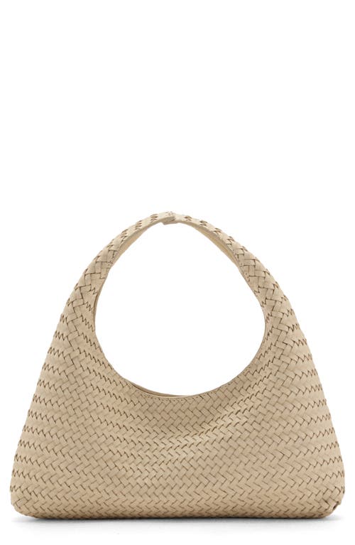 Mango Braided Leather Top Handle Bag