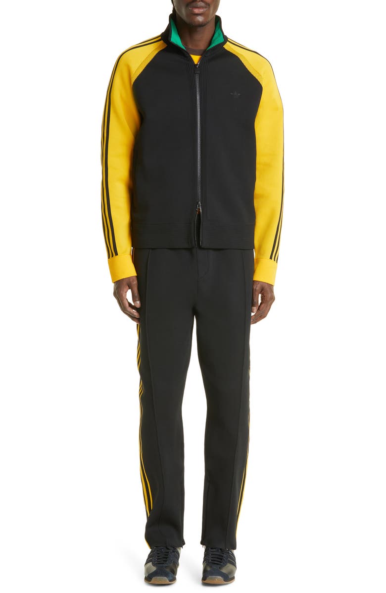 ADIDAS X WALES BONNER Colorblock Logo Embroidered Recycled Polyester Track Jacket, Main, color, 