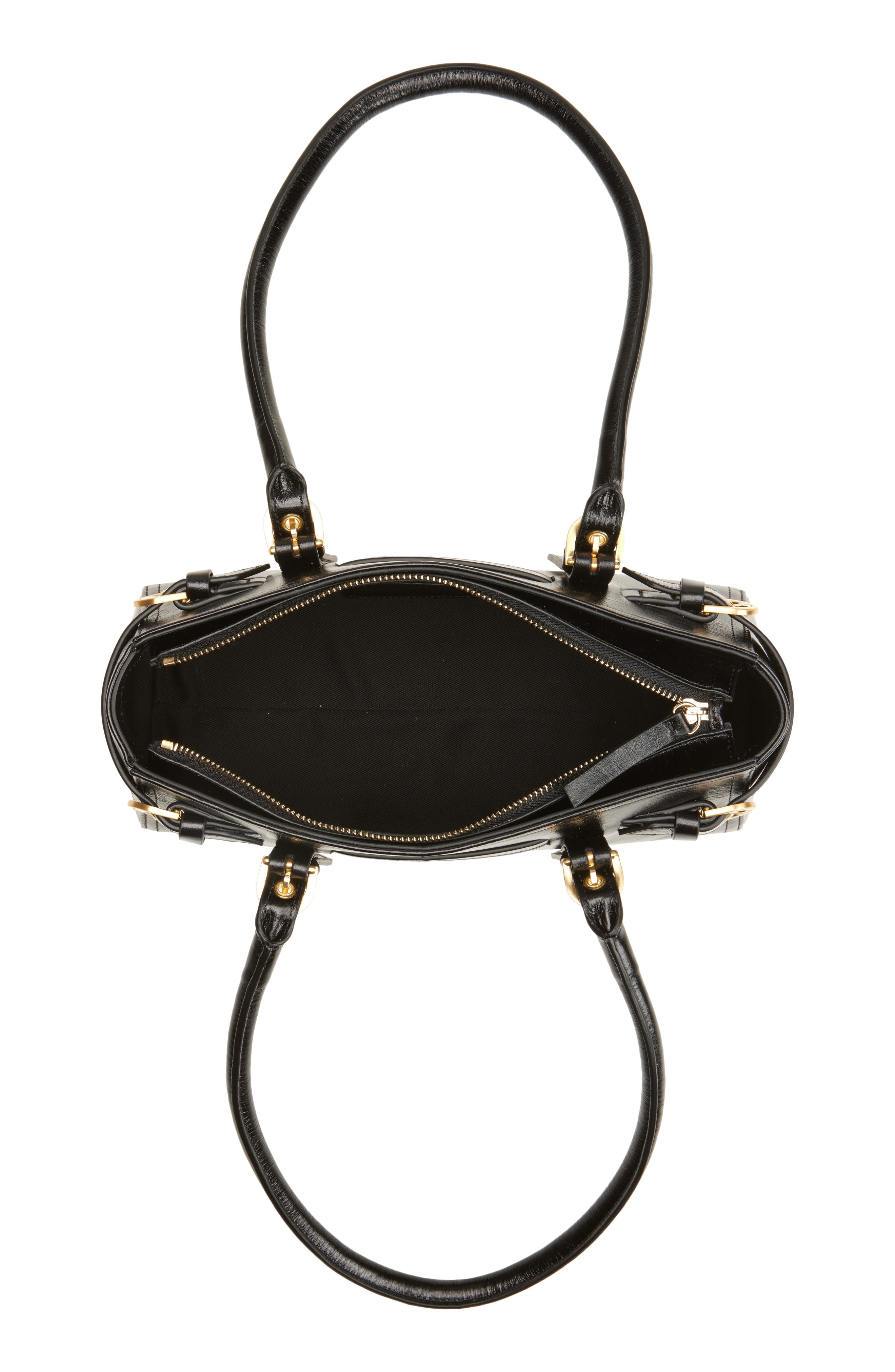 Reformation Dominique Leather Shoulder Bag, Alternate, color, Black Leather