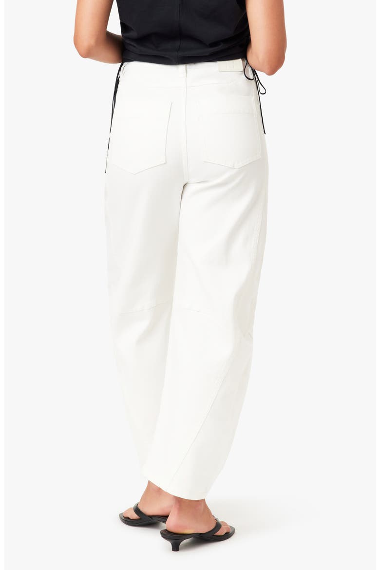 Harper High Waist Crop Barrel Leg Jeans, Alternate, color, WHITE