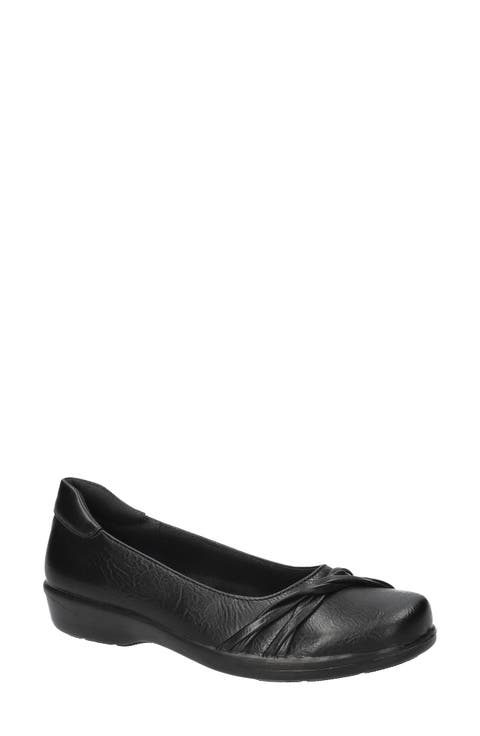 Paulie Faux Leather Flat
