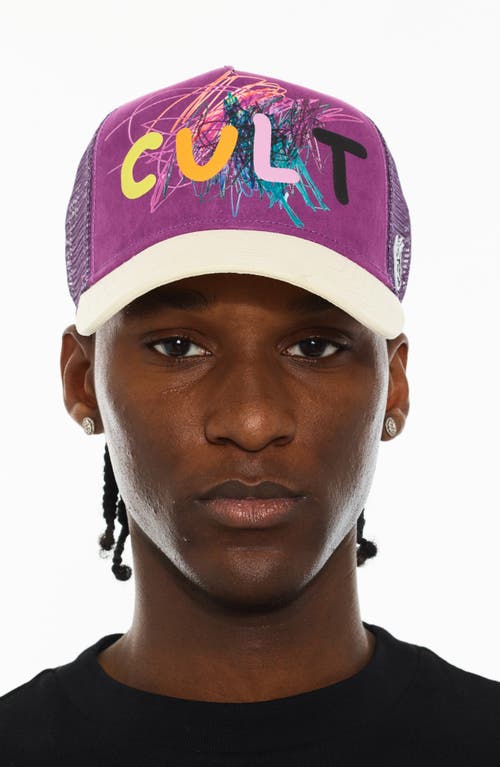 Cult Of Individuality Logo Mesh Back Suede Trucker Hat