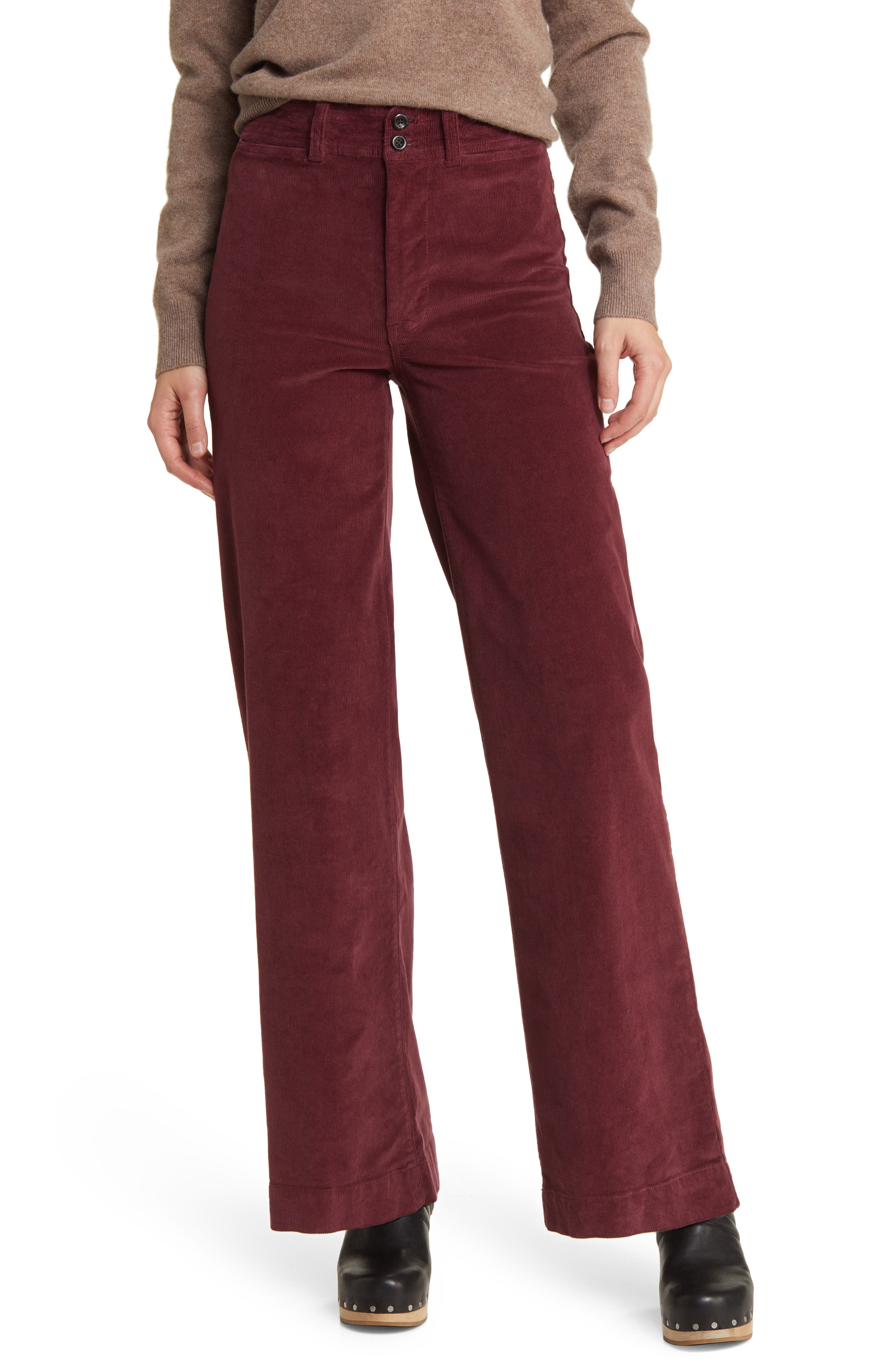 Faherty Corduroy Wide Leg Pants