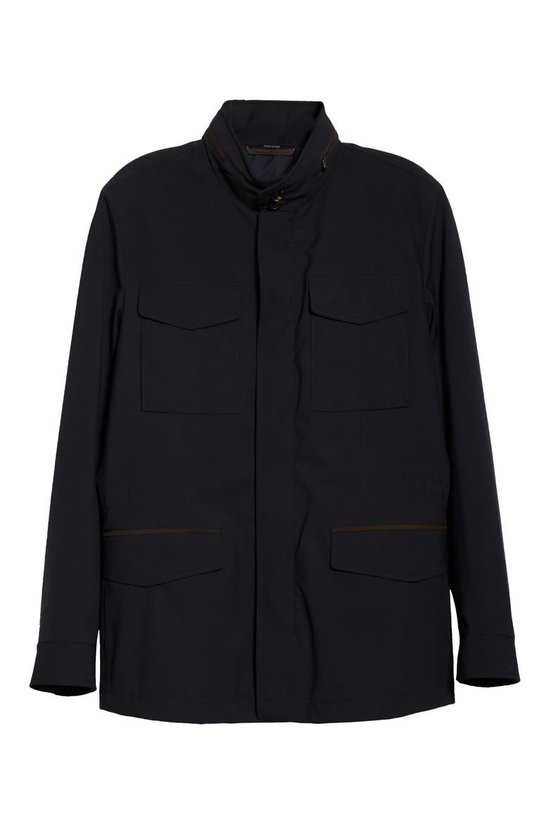 Trofeo Wool Field Jacket, Alternate, color, NAVY