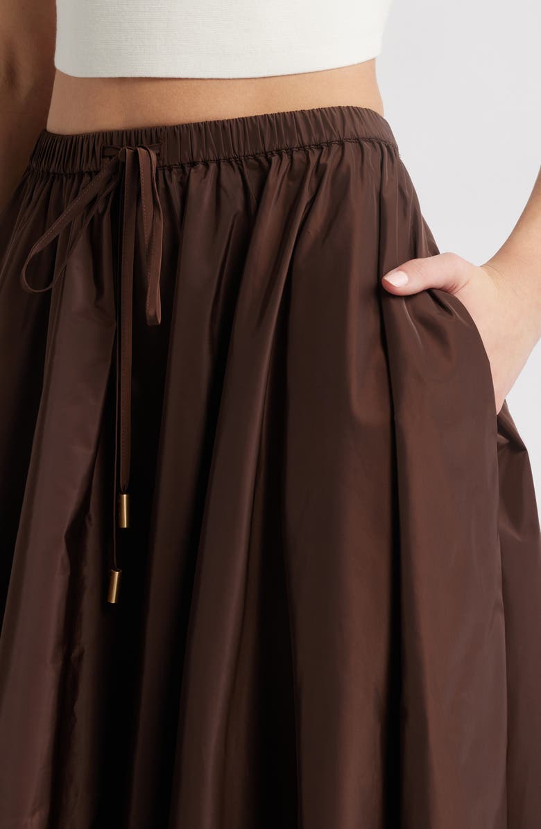 Cult Gaia Rosalee Drawstring Maxi Skirt, Alternate, color,