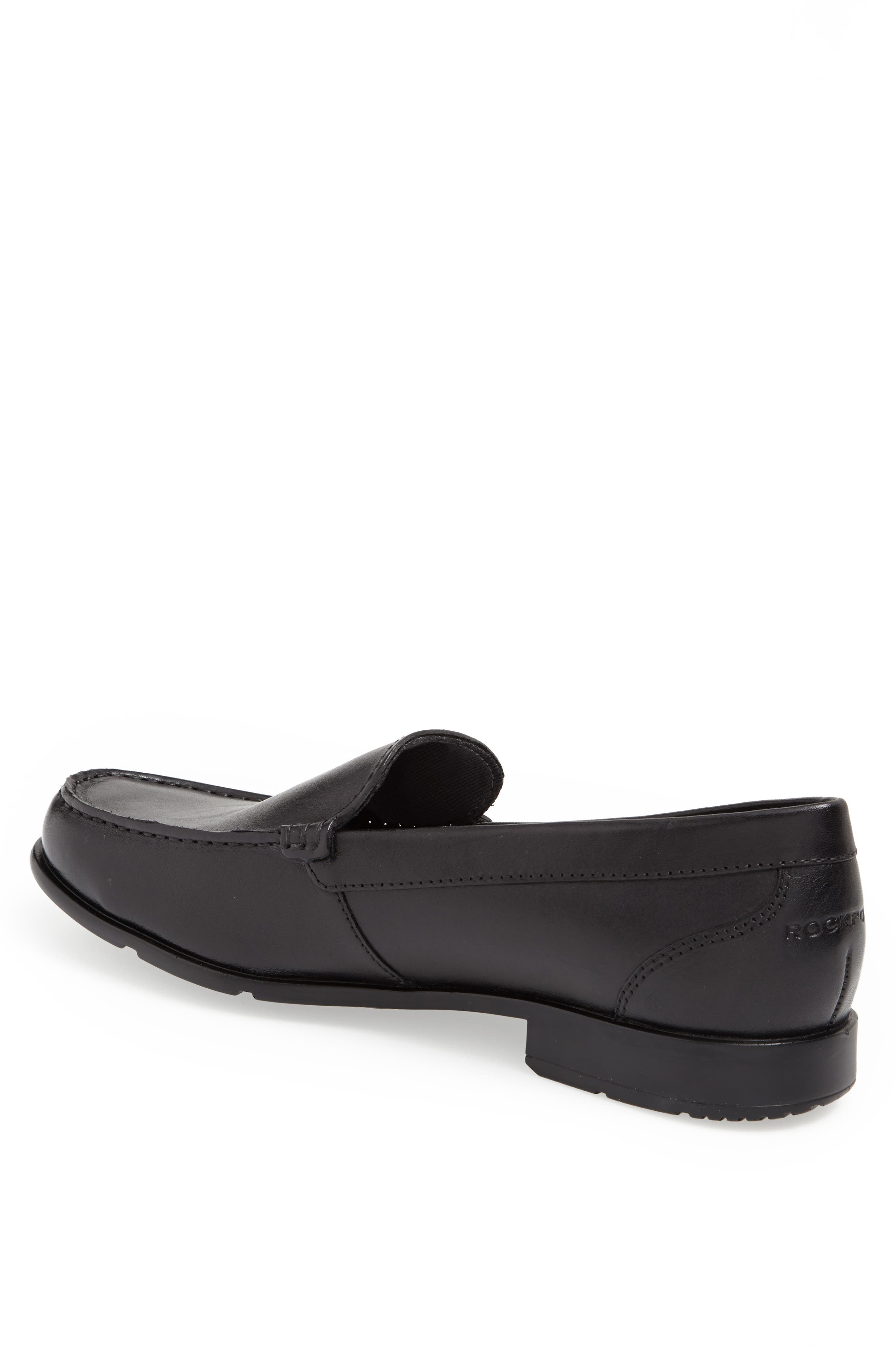 Rockport Classic Venetian Loafer, Alternate, color, Black Leather