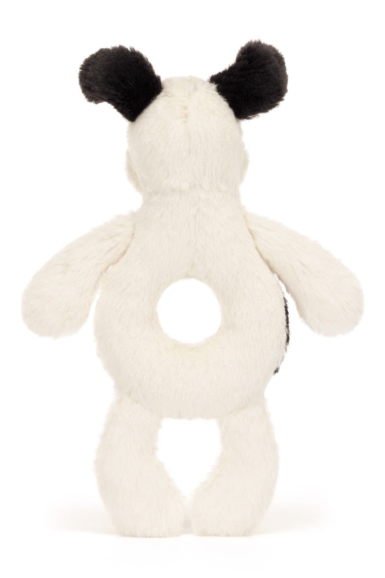 Bashful Puppy 7-Inch Ring Rattle, Alternate, color, WHITE MULTI