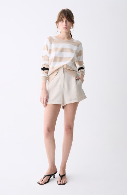 DELUC DELUC TAVIRA STRIPE CREWNECK SWEATER