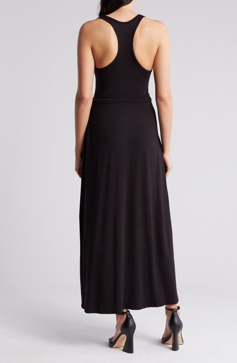 GO COUTURE Racerback Maxi Dress, Alternate, color, Black