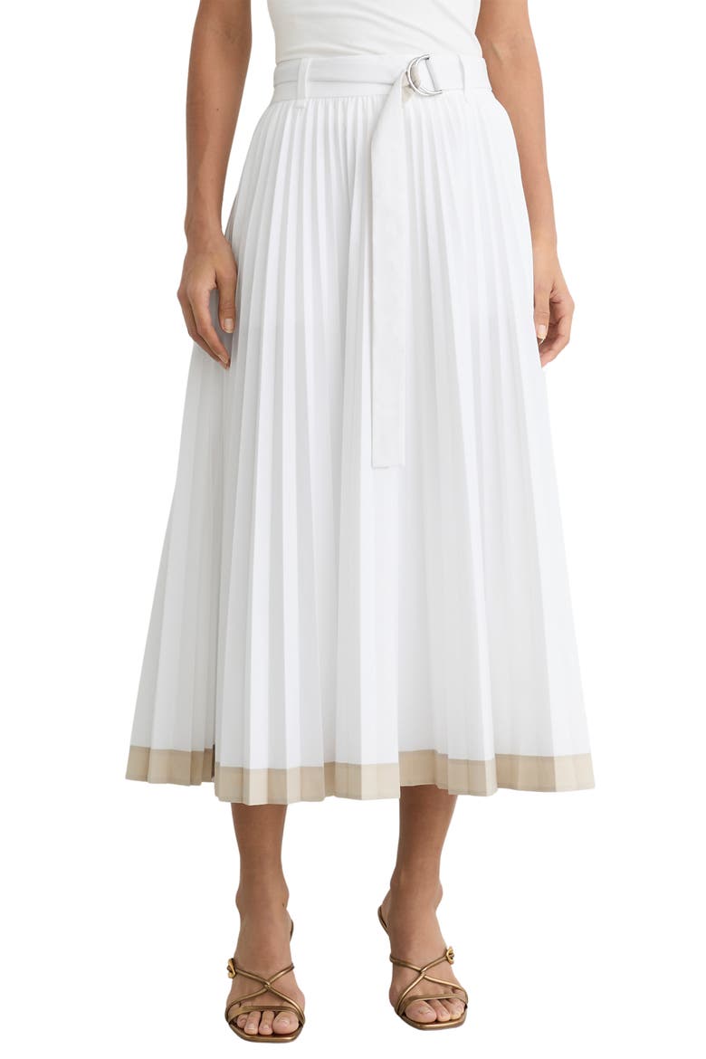 Allora Pleated Skirt, Main, color, IVORY