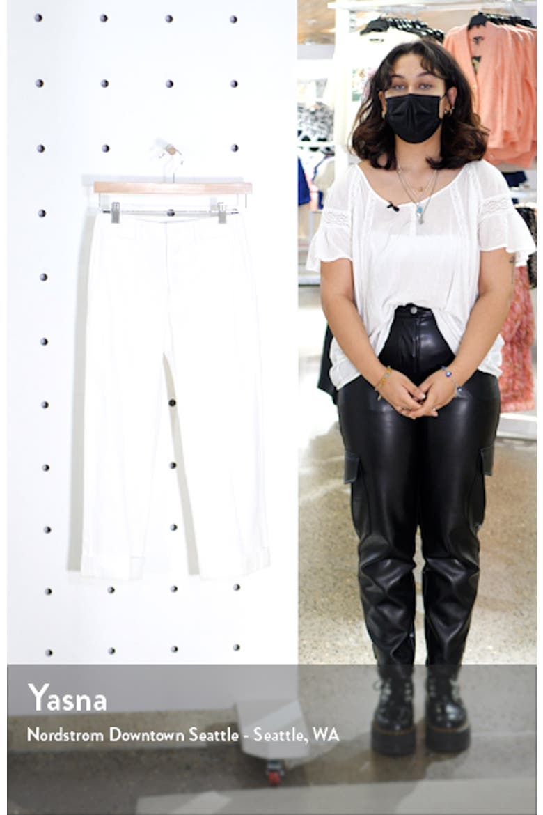 Le Tomboy High Waist Nonstretch Cuffed Trousers video