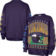 '47 Women's '47 Purple Minnesota Vikings Go Big Oversized Pullover Sweatshirt